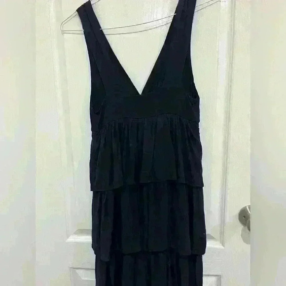 NWT J Crew Women's Navy New  Tiered Dress SZ Small Ruffle - Picture 4 of 4